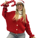 cardigan con bottoni holiday